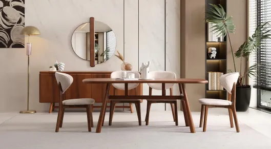 Product img 2, Truva Ahşap Ayaklı Yemek Odası takımı